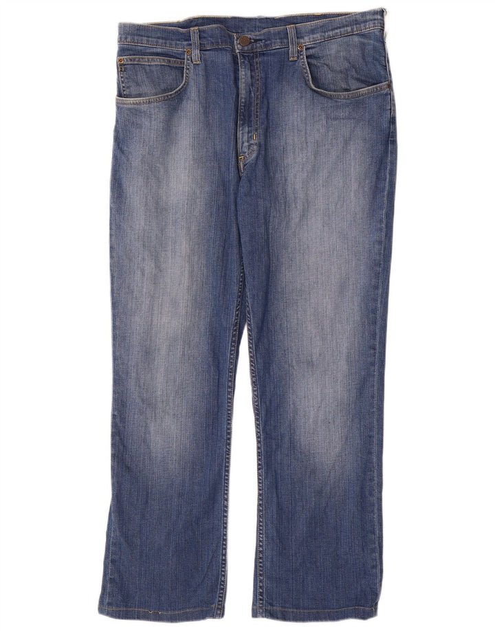 Lee Herren Brooklyn Straight Jeans W38 L29 Blaue Baumwolle