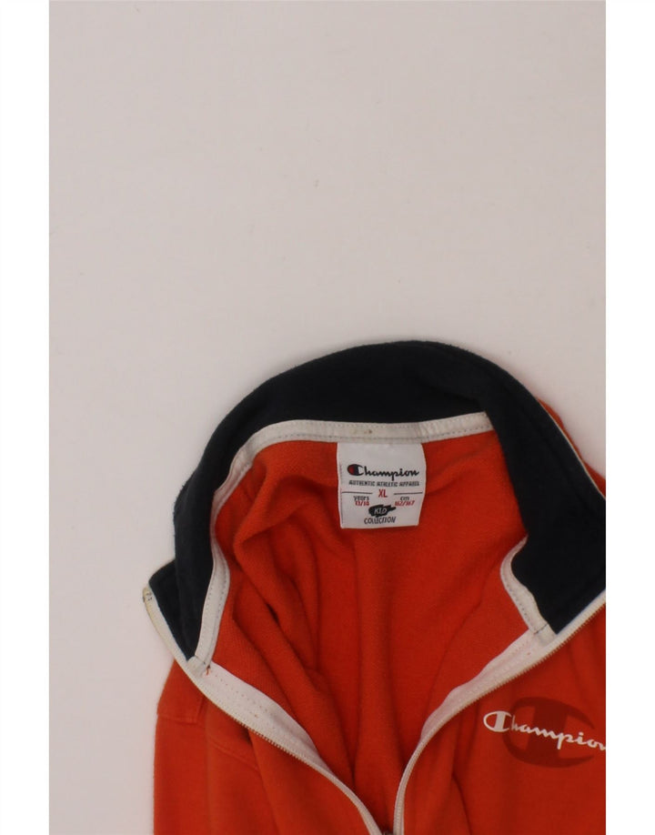 CHAMPION Boys Tracksuit Top Jacket 13-14 Years XL Orange Cotton Vintage Champion and Second-Hand Champion from Messina Hembry 