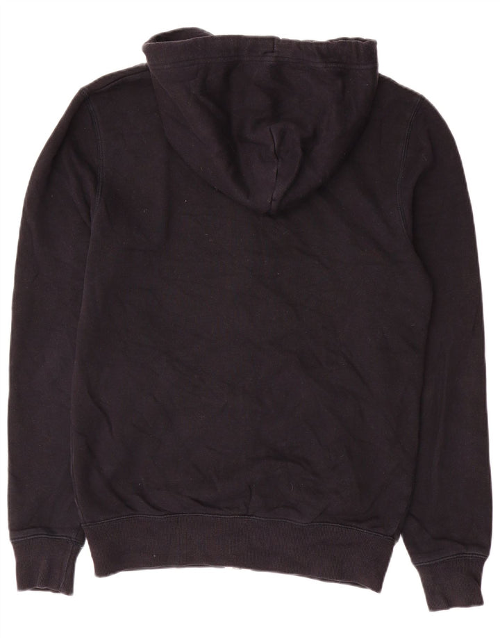Jack Wills Herren-Kapuzenpullover mit Reißverschluss, Größe S, schwarze Baumwolle