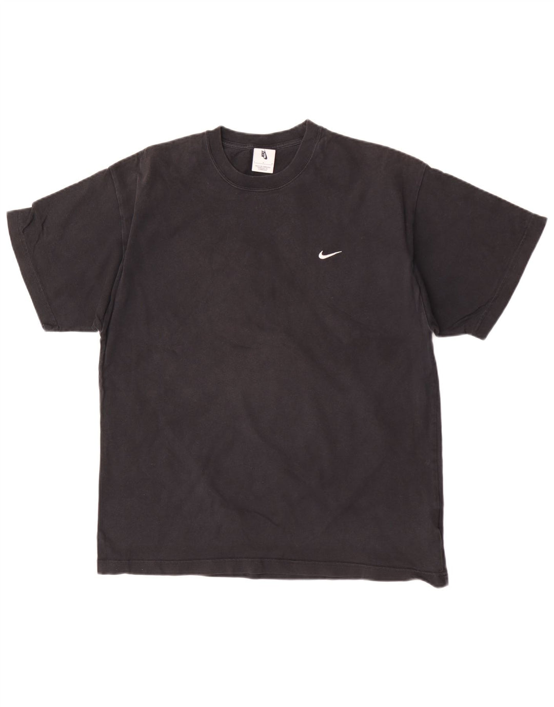 Nike Herren T-Shirt Top Large Schwarz Baumwolle