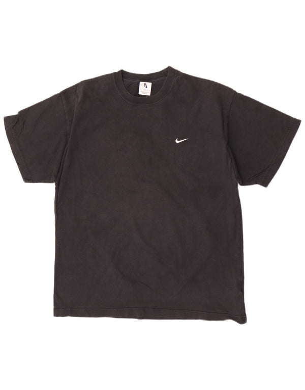 Nike Herren T-Shirt Top Large Schwarz Baumwolle