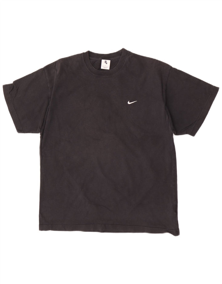 Nike Herren T-Shirt Top Large Schwarz Baumwolle