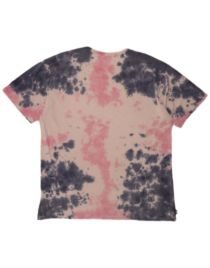 VANS Herren T-Shirt Top XL Pink Tie Dye Baumwolle