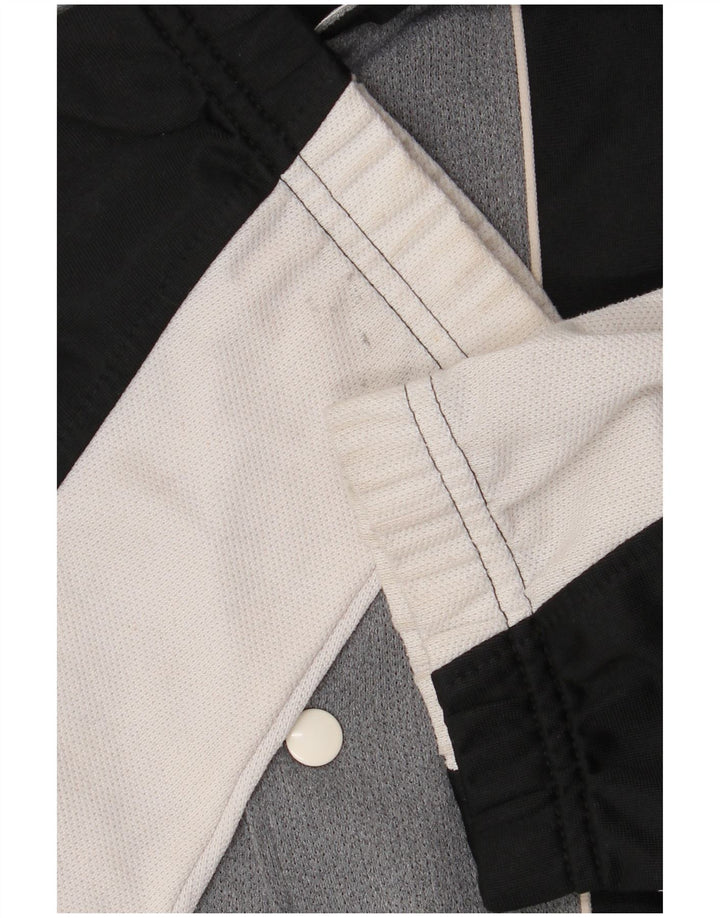 Asics Herren-Trainingsanzug mit grafischem Oberteil, groß, Schwarz, Farbblock