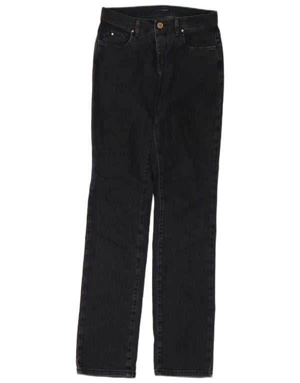Trussardi Damen Straight Jeans W27 L33 Marineblau