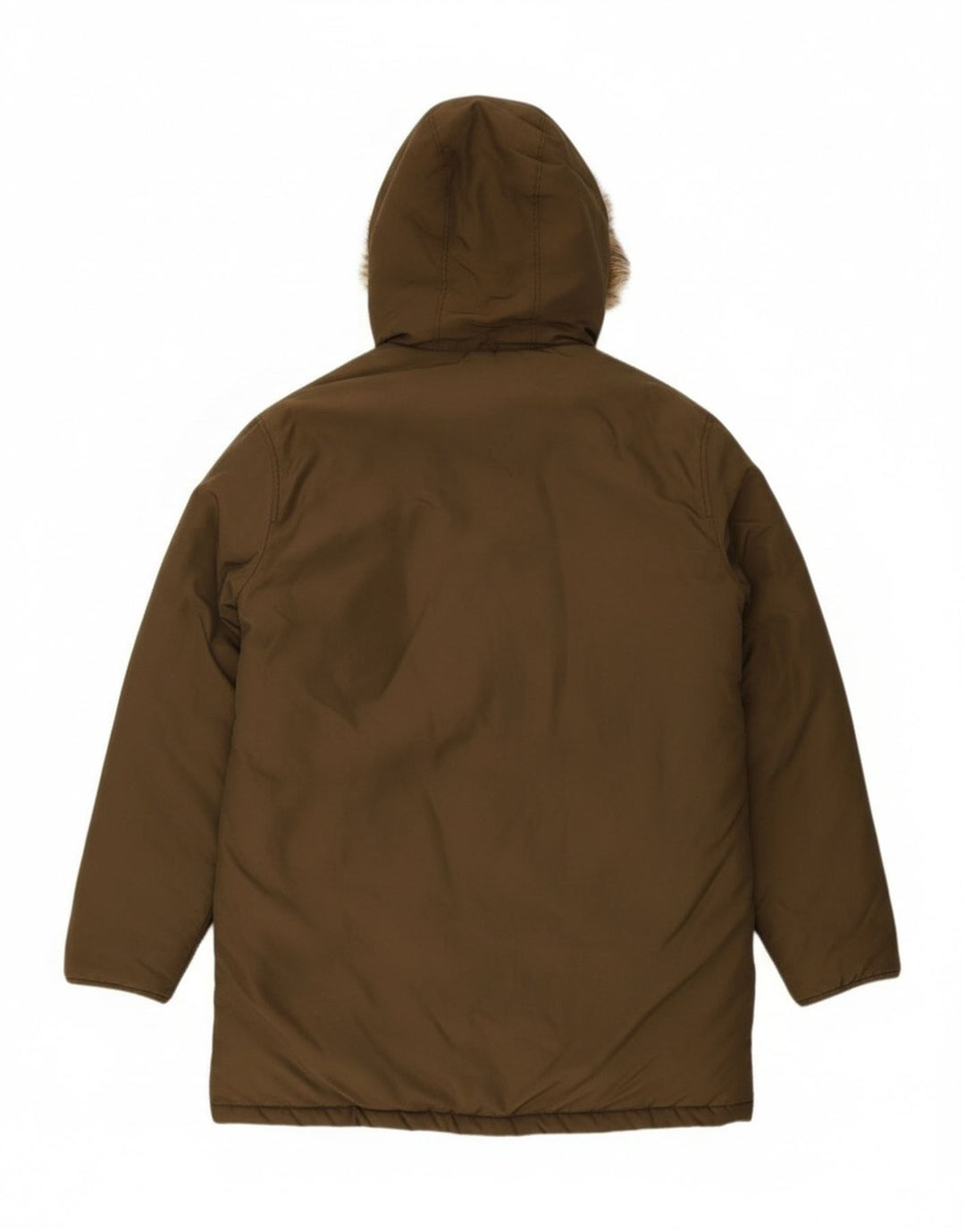 Woolrich Herren-Mantel mit Kapuze, gepolstert, Größe 36, Khaki