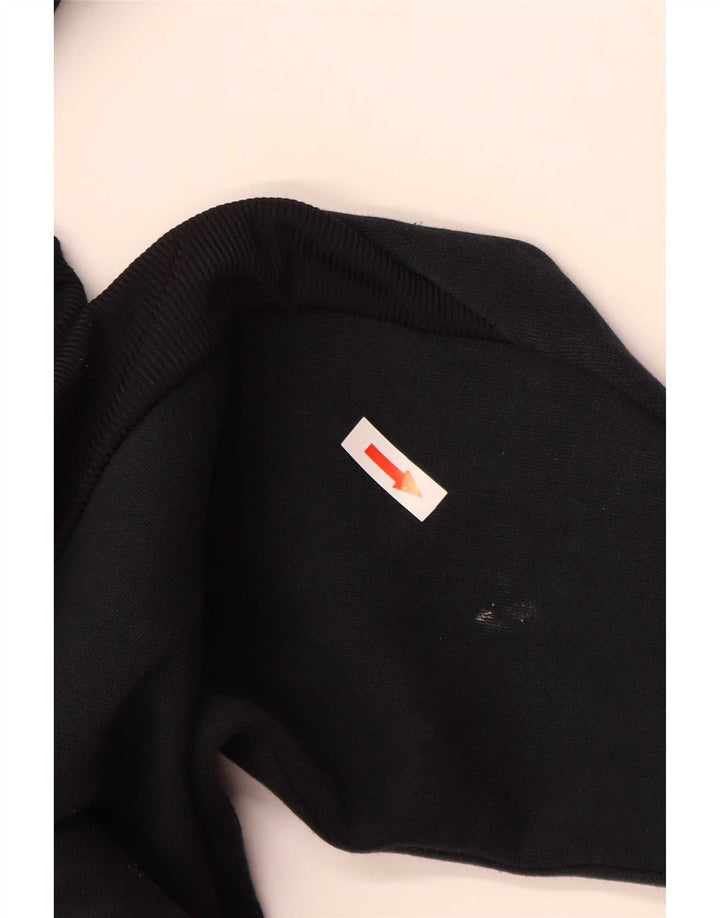 Puma Herren-Kapuzenpullover mit Reißverschluss, groß, schwarze Baumwolle