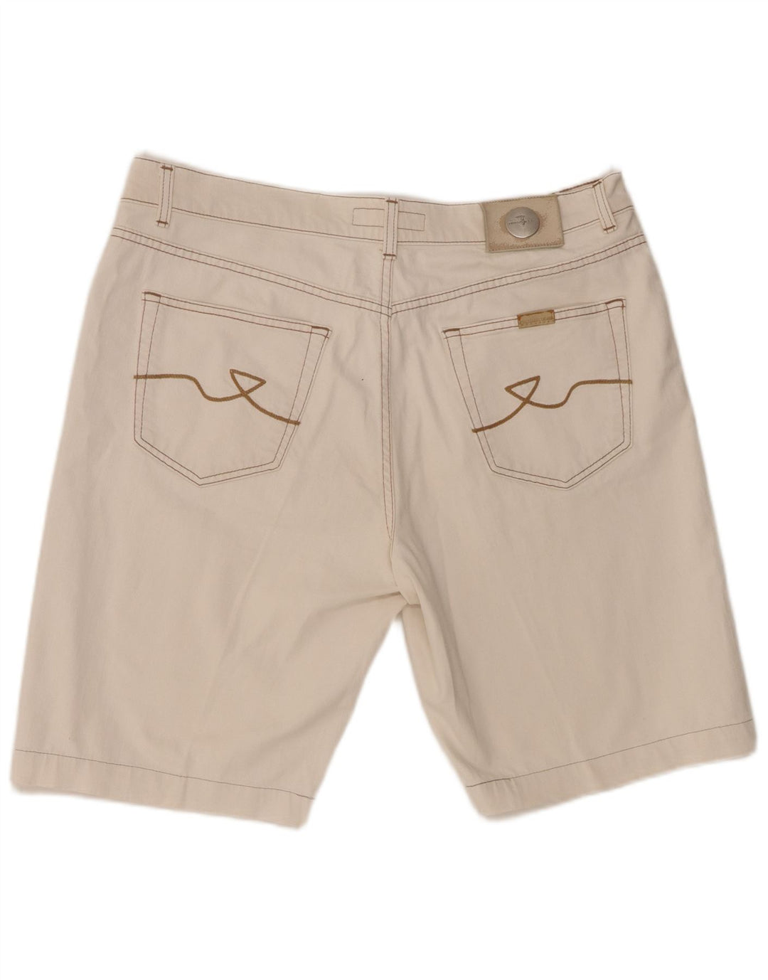 TRUSSARDI Herren Freizeitshorts W38 XL Weiße Baumwolle