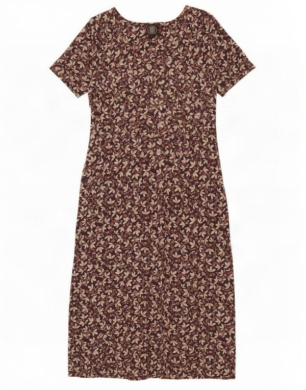Laura Ashley Damen-Maxikleid, Größe M, mehrfarbig, Blumenmuster, UK 12
