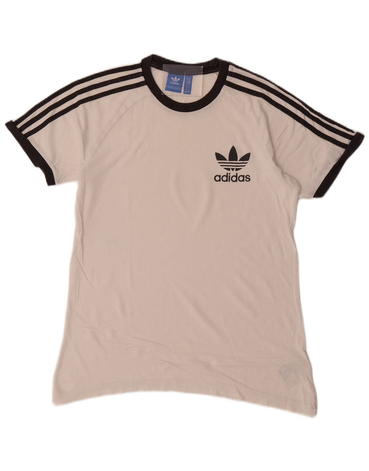 Adidas Herren T-Shirt Top Mittelweiße Baumwolle