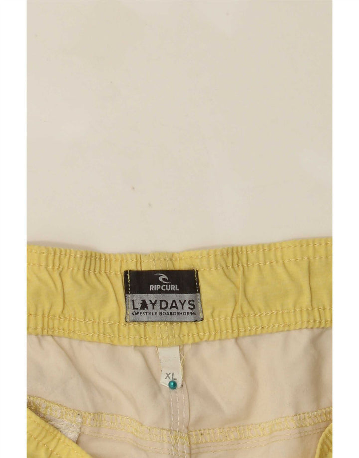 Rip Curl Herren-Badeshorts XL, Gelb, Farbblock
