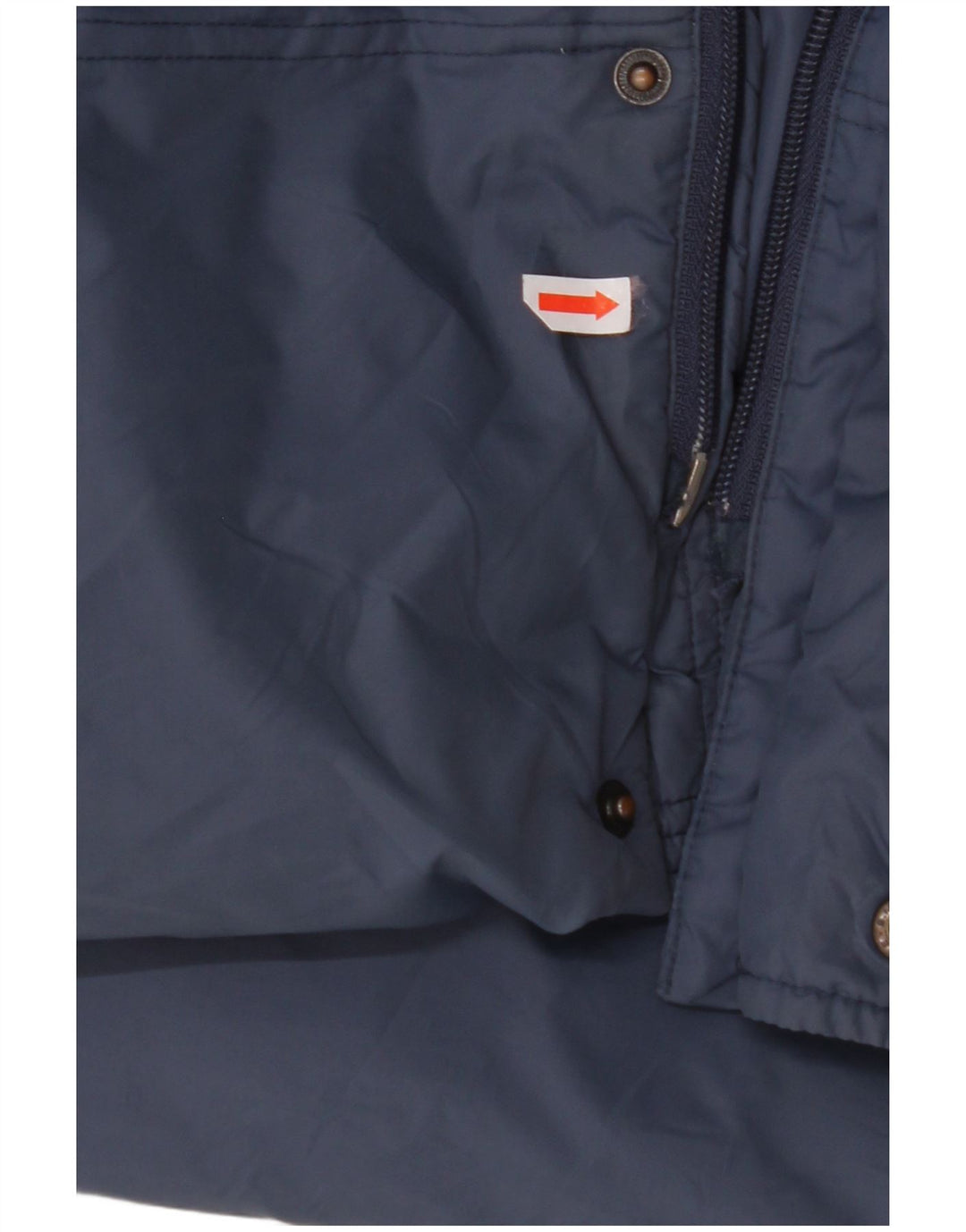 VINTAGE Herren Loose Fit Kapuzen-gepolsterter Mantel UK 36 Kleines blaues Nylon