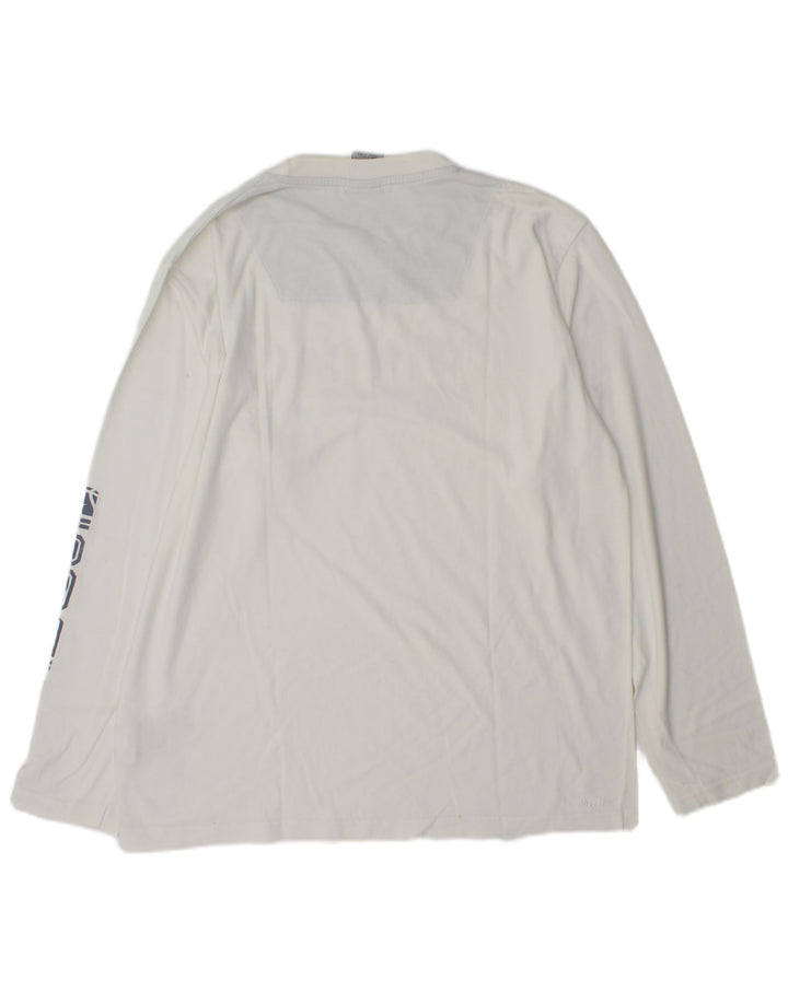 Nike Herren Graphic Top Langarm UK 39/41 Mittelweiße Baumwolle