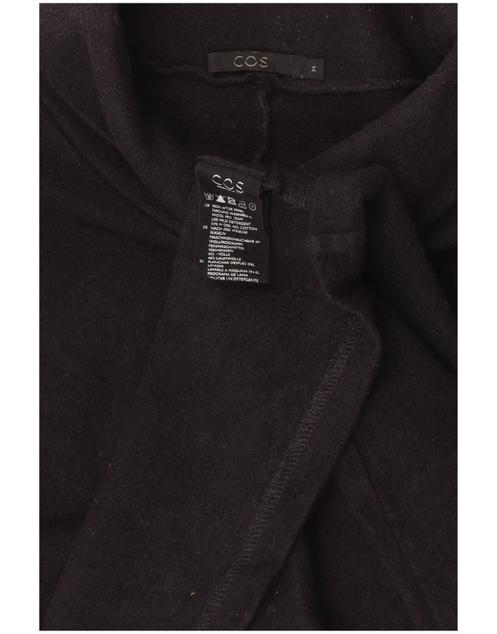 Cos Damen-Pullover mit Rollkragen, 3/4-Ärmel, UK-Gr. 14, mittelmarineblaue Wolle