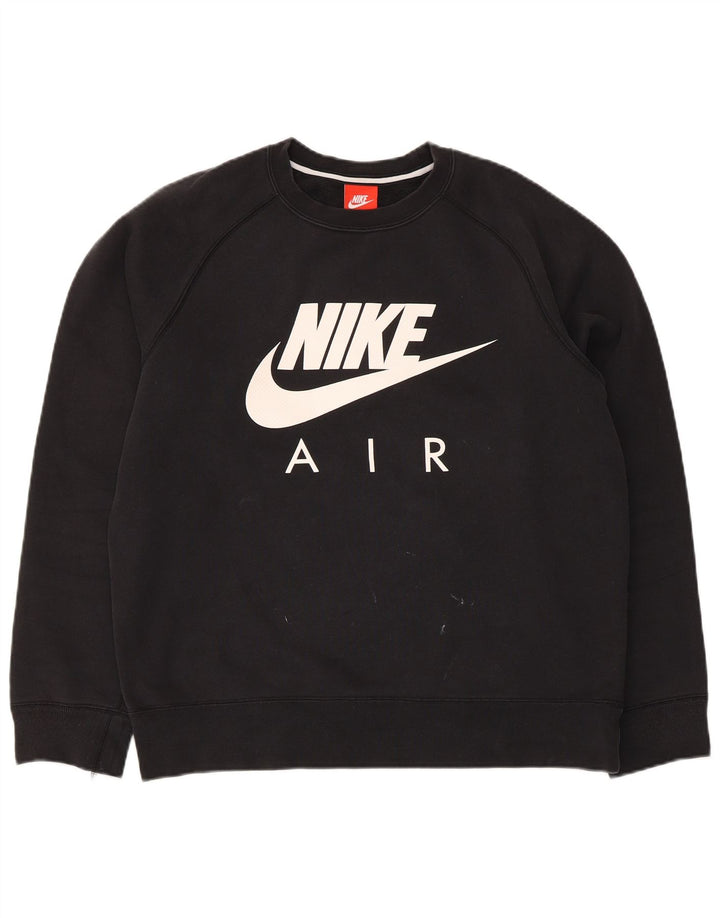 Nike Herren-Sweatshirt mit Grafik, mittelgroß, Schwarz