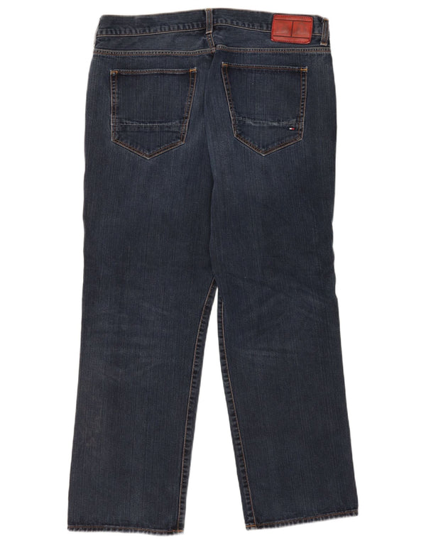 Tommy Hilfiger Herren Straight Jeans W36 L30 Marineblau Baumwolle