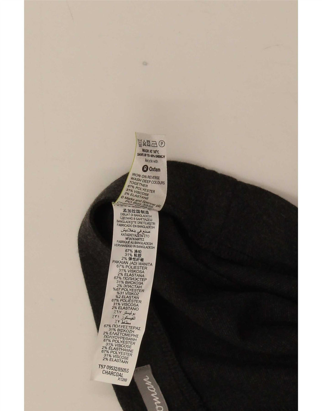 Marks & Spencer Damen Gerade Freizeithose UK 12 Medium W30 L28 Grau