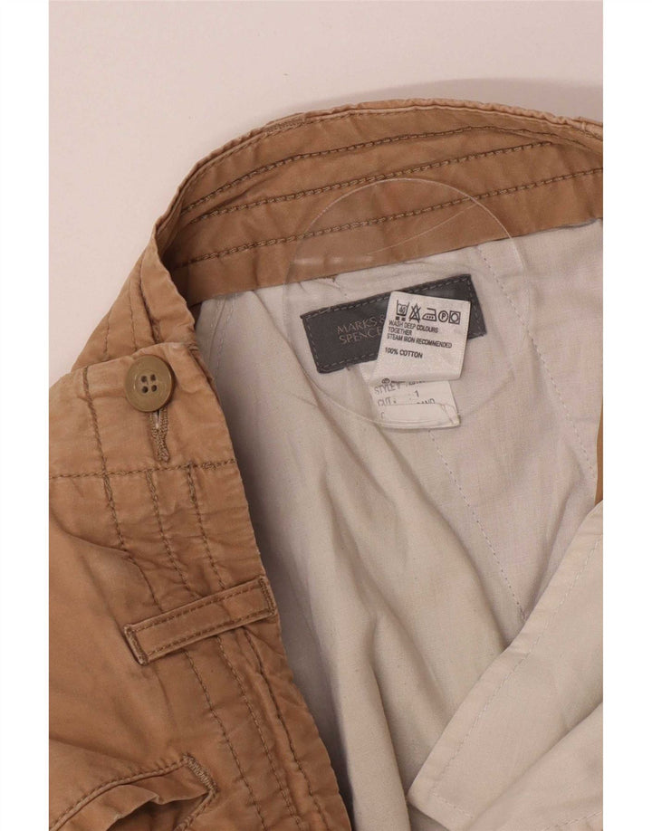 Marks & Spencer Herren Cargo-Bermudashorts W30 Mittelbeige Baumwolle