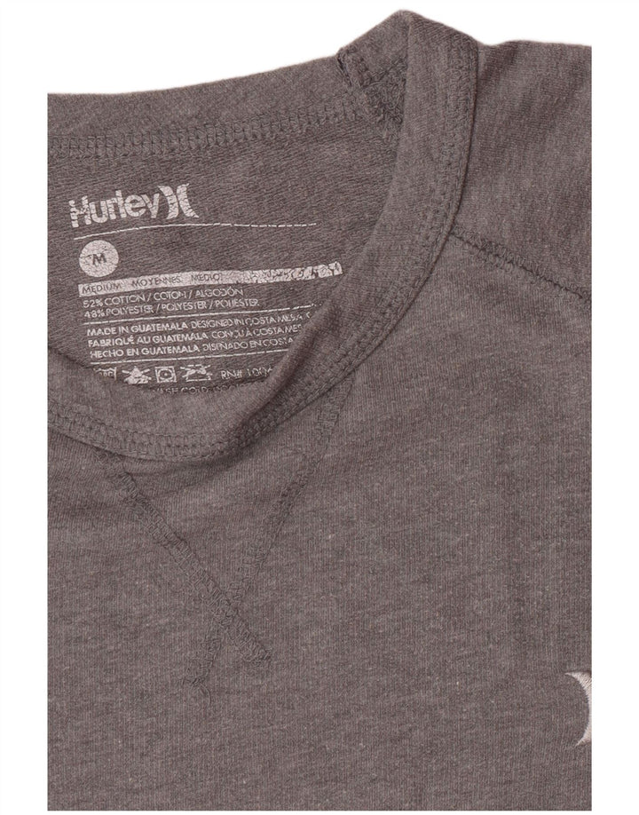 HURLEY Herren-Sweatshirt-Pullover aus mittelgrauer Baumwolle
