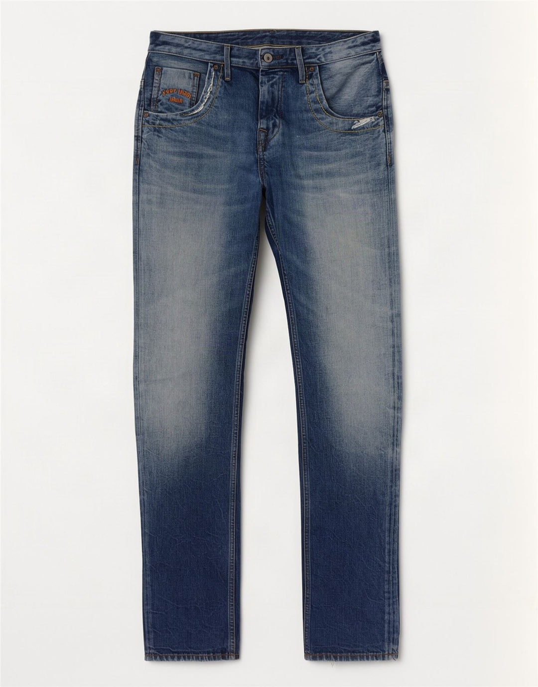 PEPE Jeans Herren Straight W30 L34 Blaue Baumwolle