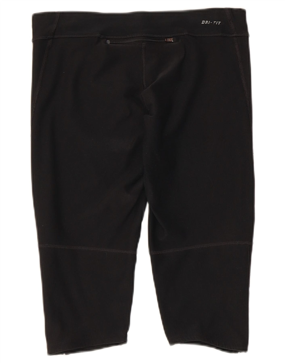 NIKE Womens Dri Fit Capri Leggings UK 12 Medium Schwarz Polyester
