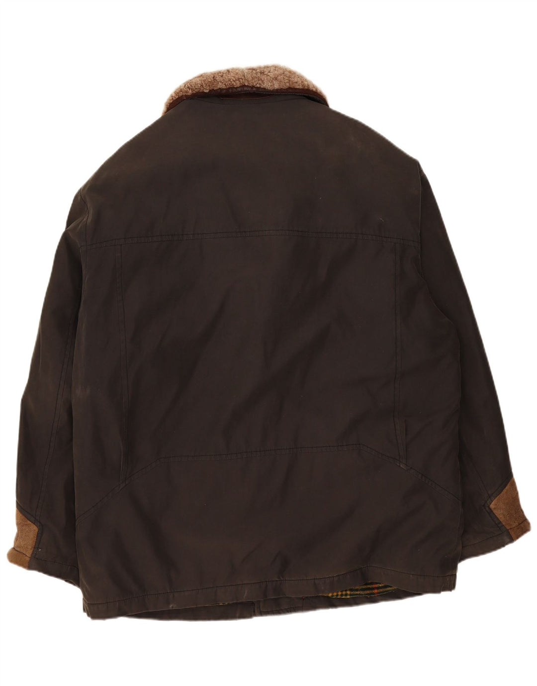 Camel Active Herren-Windbreaker-Mantel IT 56 2XL Khaki Colourblock Baumwolle