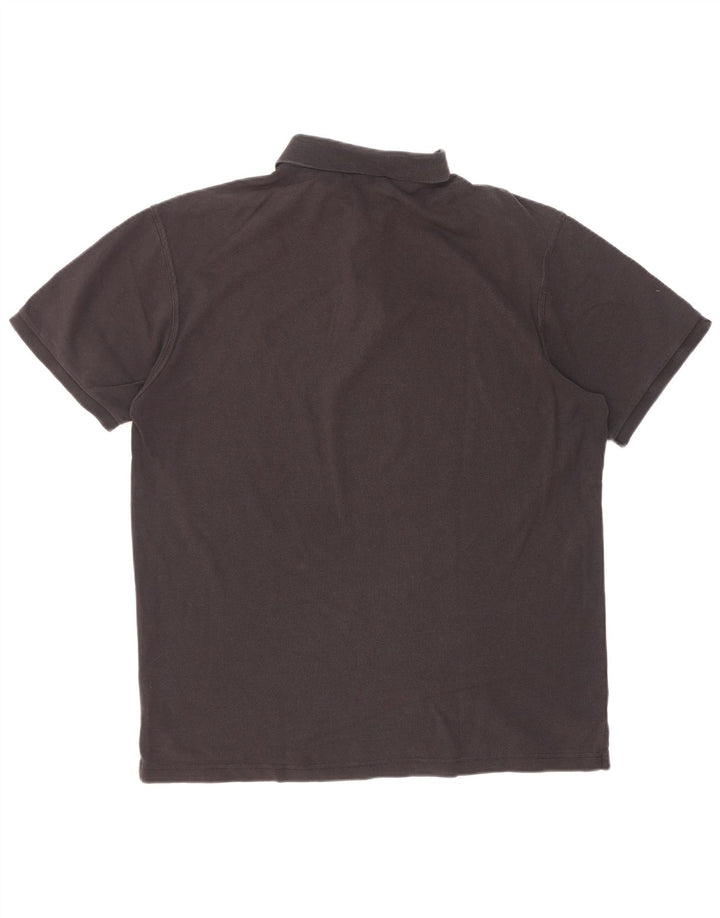 Gant Mens Regular Fit Polo Shirt Large Black Cotton