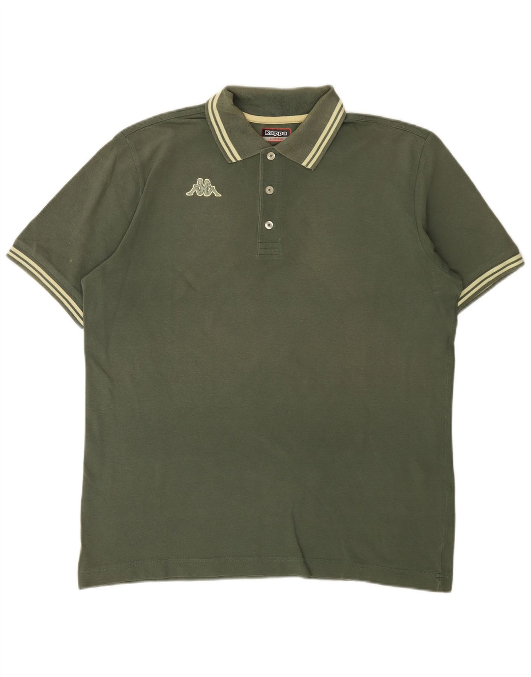 Kappa Herren Poloshirt Large Khaki