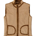 SASHA Womens Sherpa Gilet UK 14 Medium Beige Polyester Vintage Sasha and Second-Hand Sasha from Messina Hembry 