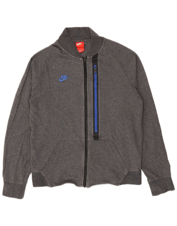 Nike Mens Tracksuit Top Jacket Medium Grey Cotton