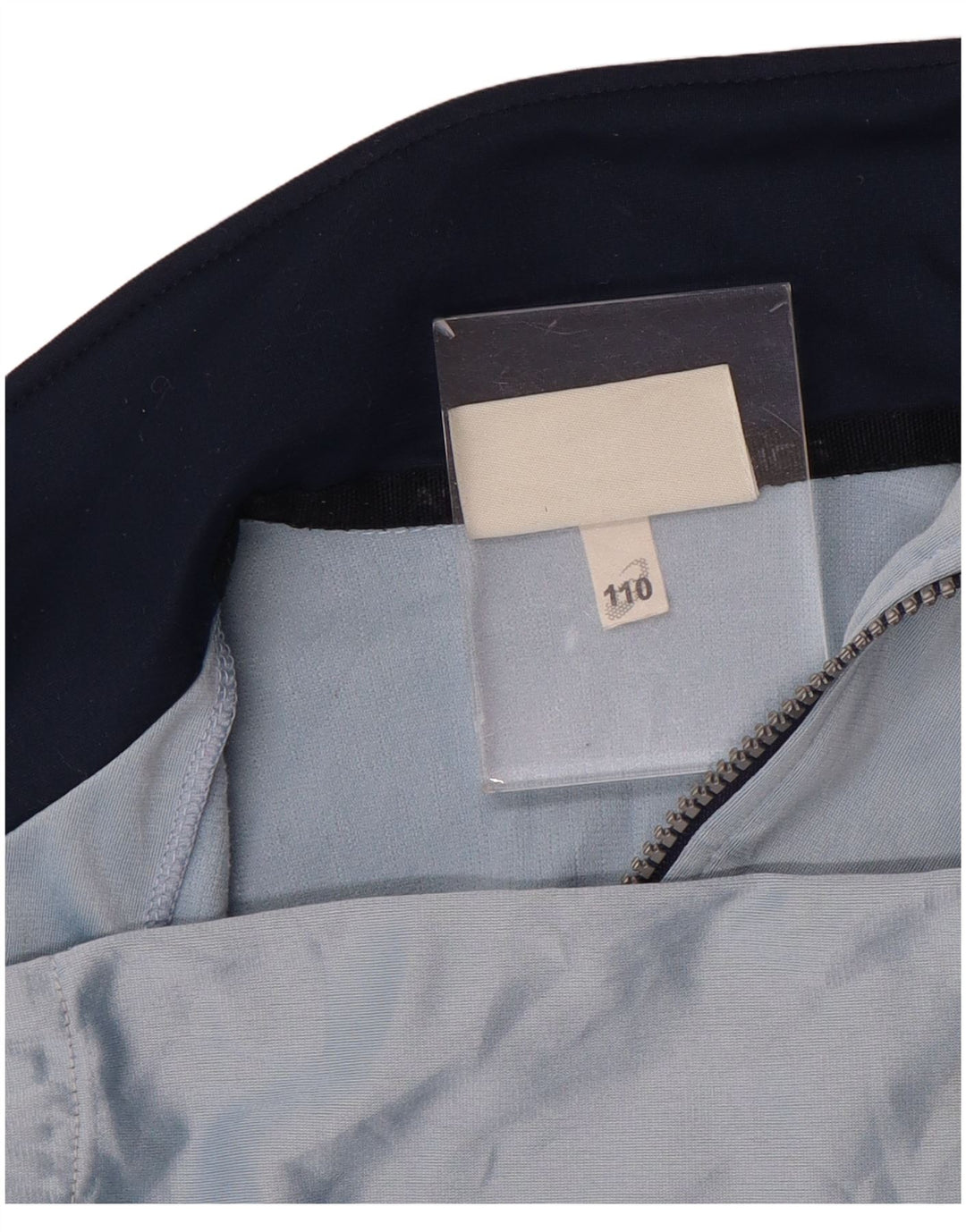 ASICS Jungen-Trainingsanzug-Top-Jacke, 5–6 Jahre, blaues Farbblockdesign