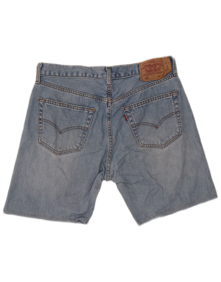 LEVI'S Herren 501 Denim Shorts W34 Große blaue Baumwolle