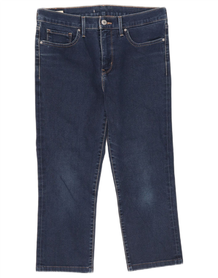 Levi's Damen Capri-Jeans W30 L21 Blaue Baumwolle