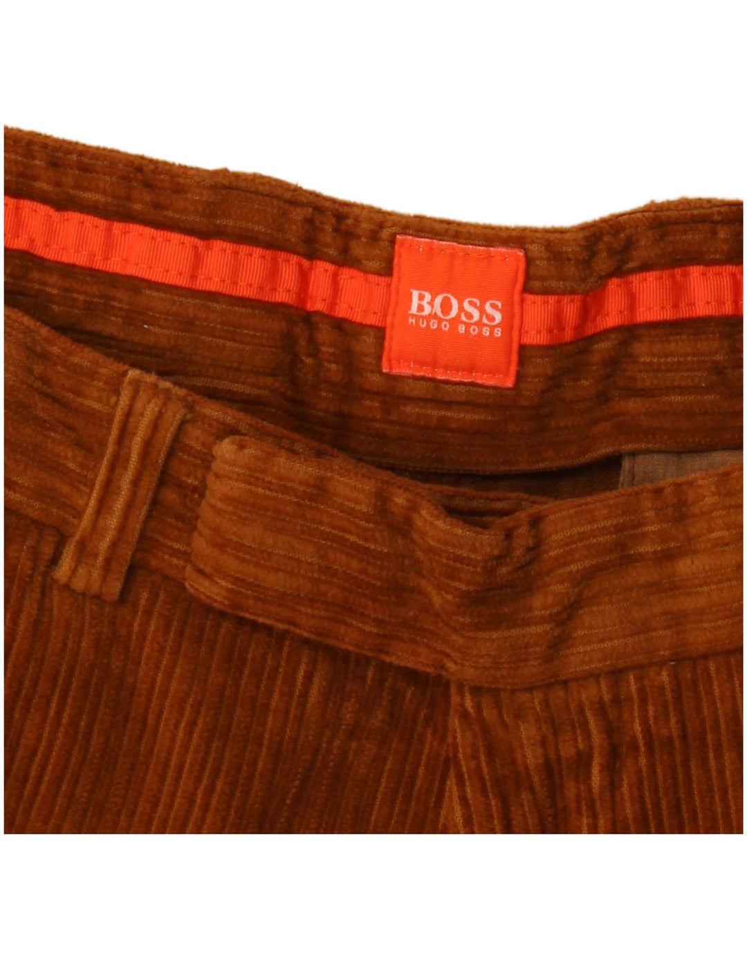 HUGO BOSS Herren Bootcut-Cordhose W34 L36 Braun