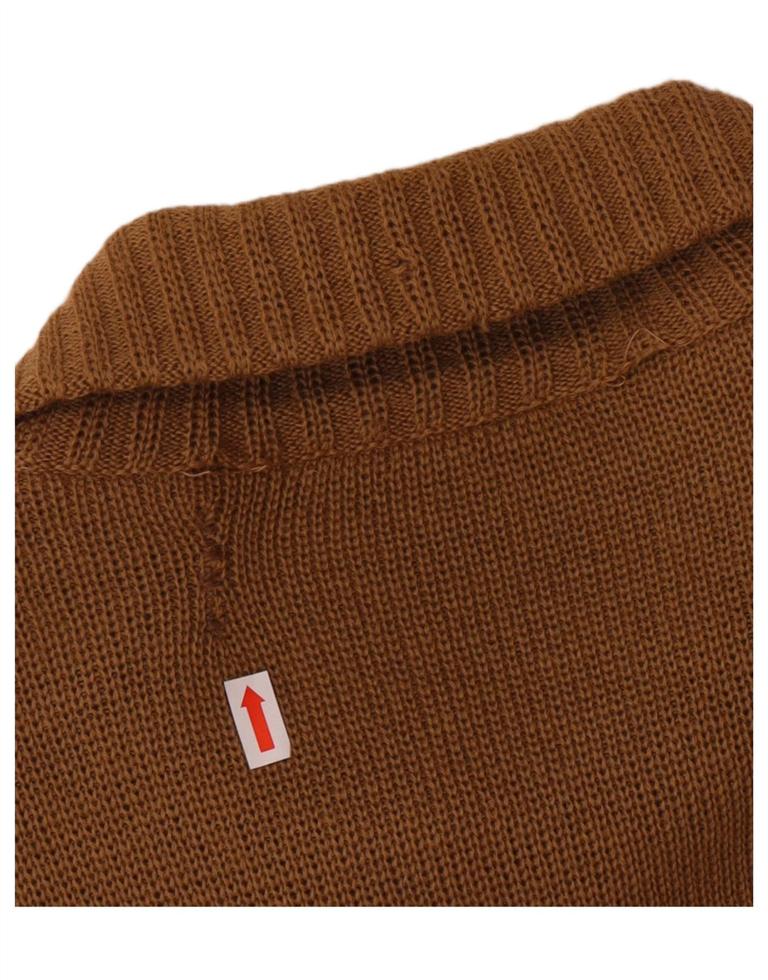 VINTAGE Herren Strickjacke IT 54 XL Braune Wolle