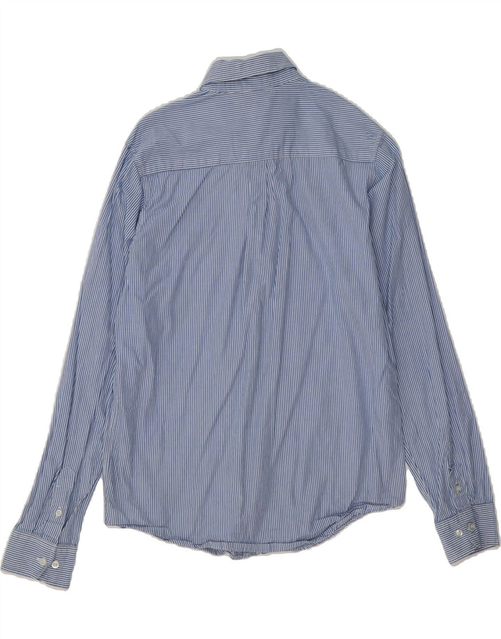 IZOD Boys Shirt 14-15 Years XL Blue Striped Cotton Vintage Izod and Second-Hand Izod from Messina Hembry 