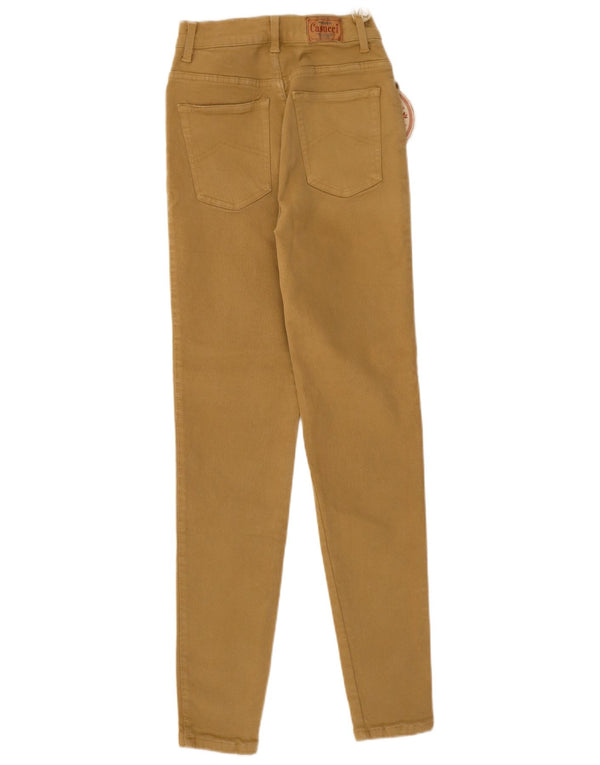 Casucci Womens High Rise Skinny Jeans IT 42 Medium W28 L30 Khaki Cotton
