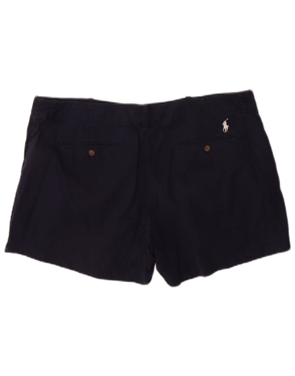 Polo Ralph Lauren Damen Chinoshorts US 14 XL W36 Marineblaue Baumwolle