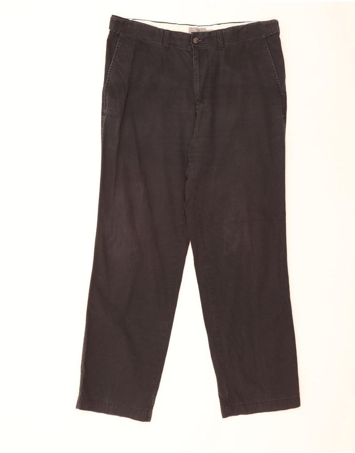 Marks & Spencer Herren-Chinohose, normal, W36, L31, schwarze Baumwolle
