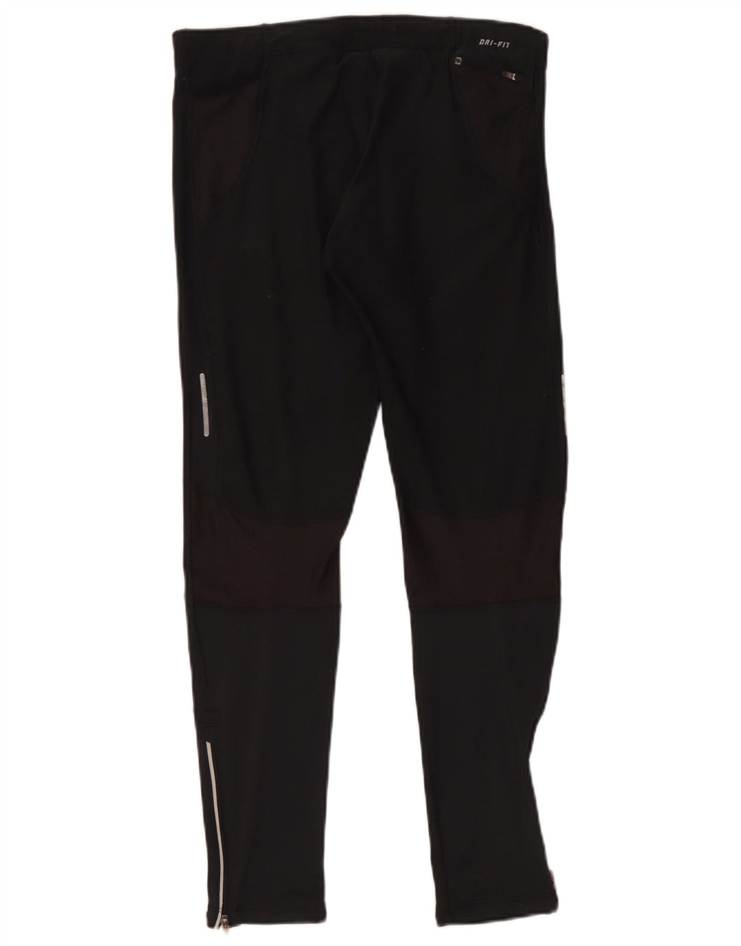 Nike Damen Dri Fit Leggings UK 14 Mittelschwarzes Polyester