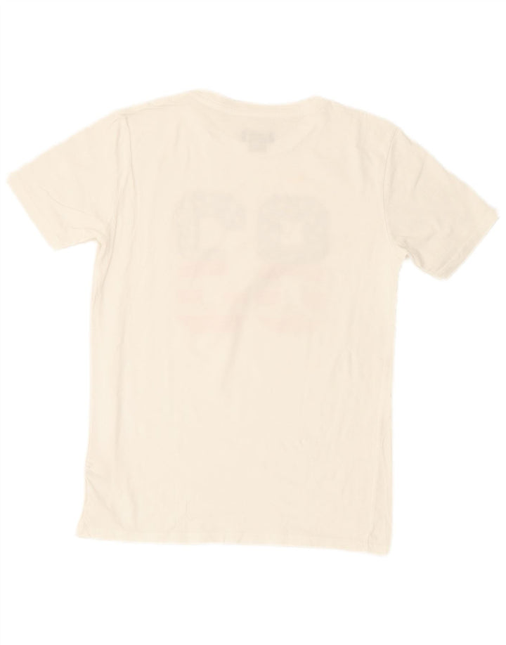 WOOLRICH Boys Graphic T-Shirt Top 14-15 Years White Cotton