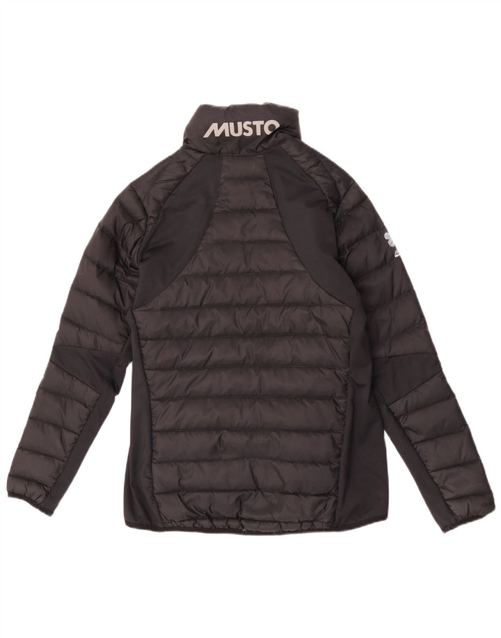 Musto Womens Graphic Wattierte Jacke UK 10 Small Black Colourblock Polyamid