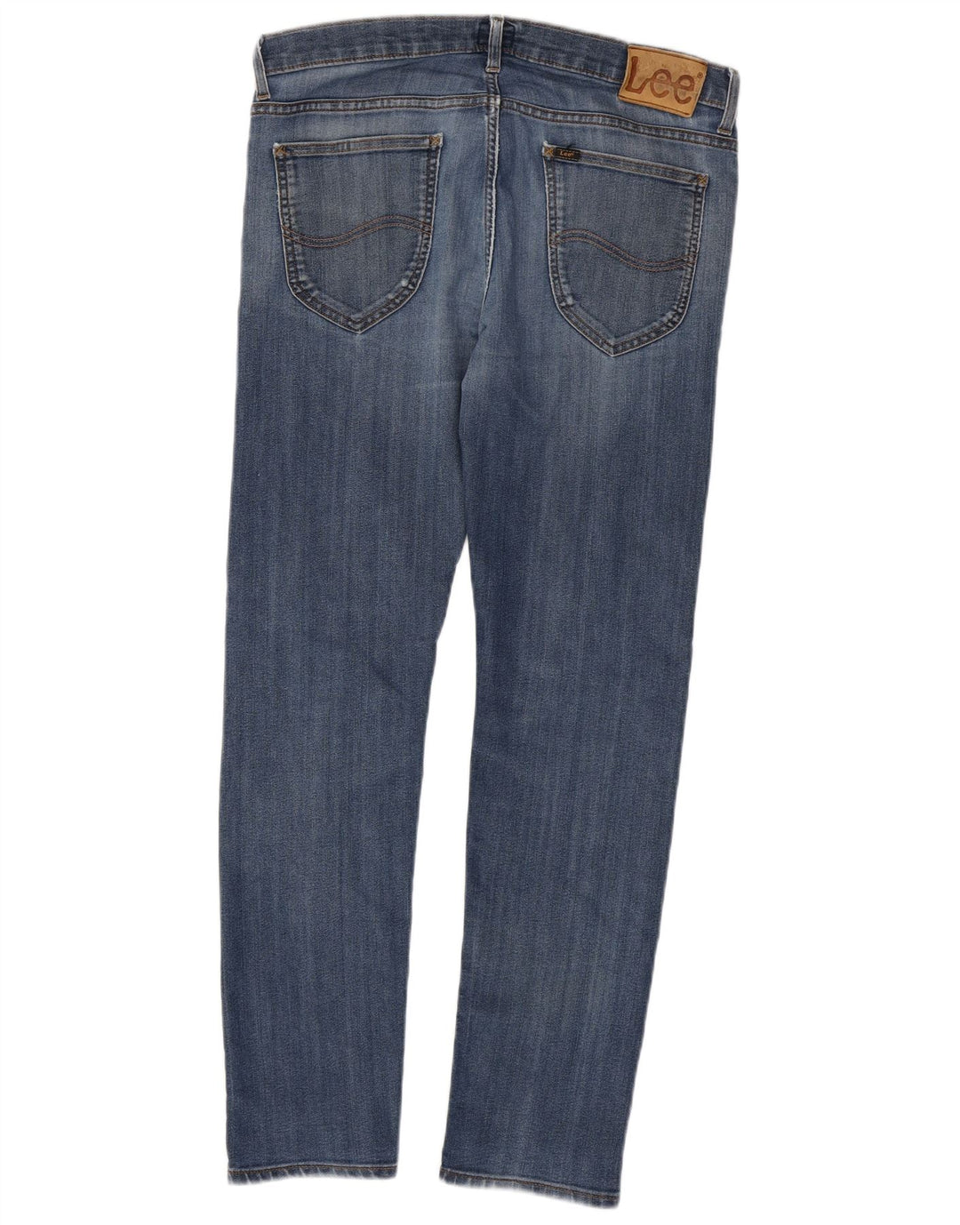 LEE Herren Daren Zip Fly Slim Jeans W34 L32 Blaue Baumwolle