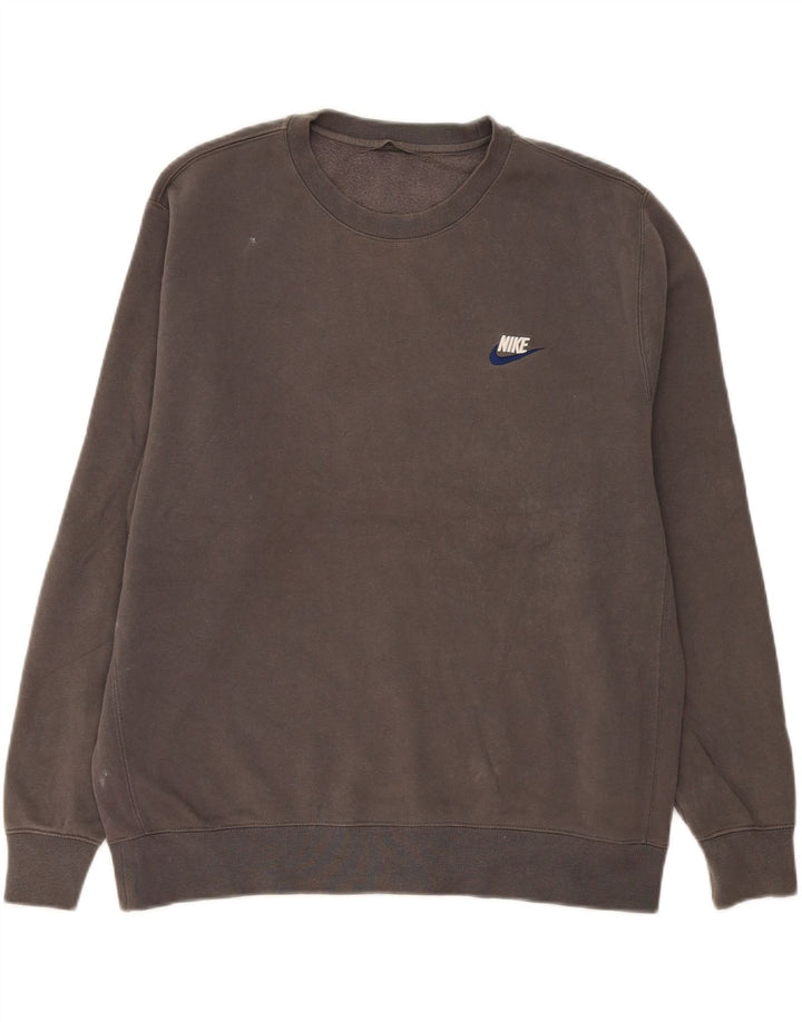 Nike Herren Sweatshirt Pullover XL Grau Baumwolle