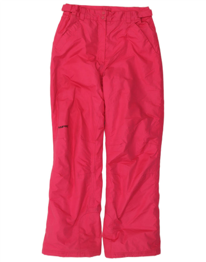 CAMPRI Damen-Skihose mit hoher Taille, UK 12, Mittelrosa, Polyester