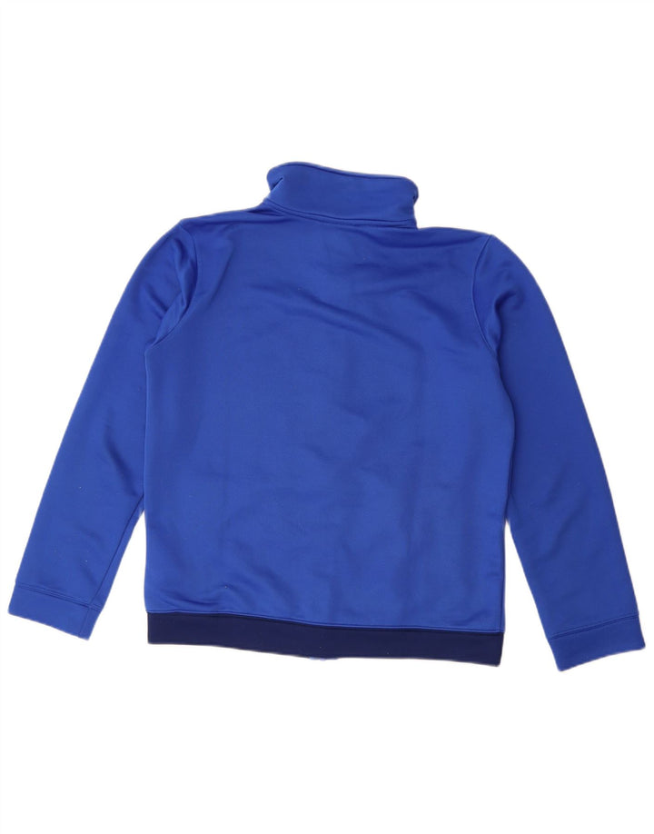 Nike Jungen-Trainingsanzug-Top-Jacke, 13–14 Jahre, XL, blaues Farbblock-Polyester