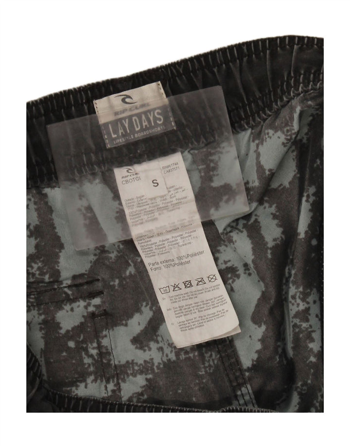 RIP CURL Herren-Badeshorts mit abstraktem Muster, Größe S, Grün, Polyester