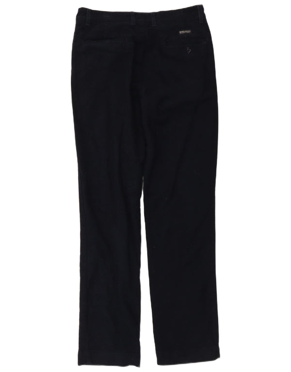 Woolrich Gerade Chinohose für Herren, W33, L33, marineblaue Baumwolle