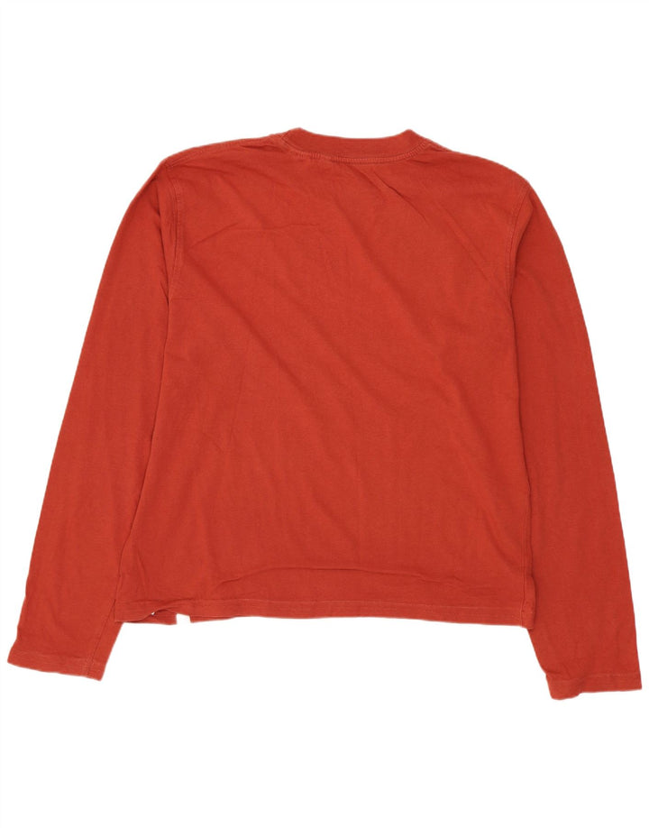 Timberland Herren Graphic Top Langarm mittelrote Baumwolle