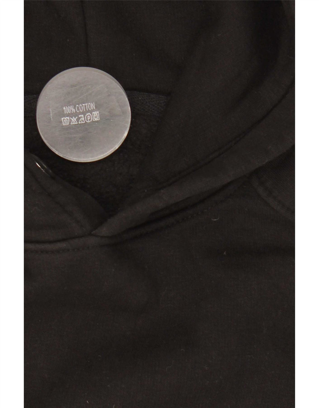 Essential Herren-Kapuzenpullover mit Grafik, mittelschwarz, Baumwolle